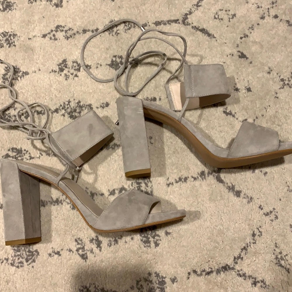 Kenneth Cole size 9 grey suede heels. Worn once